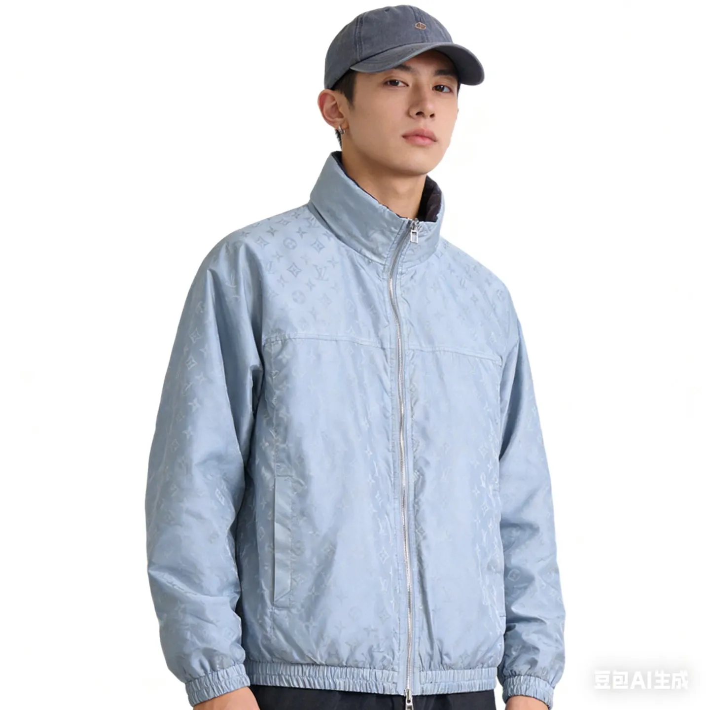 Louis Vuitton/Louis Vuitton 26ss presbyopic double-sided hooded thin coat